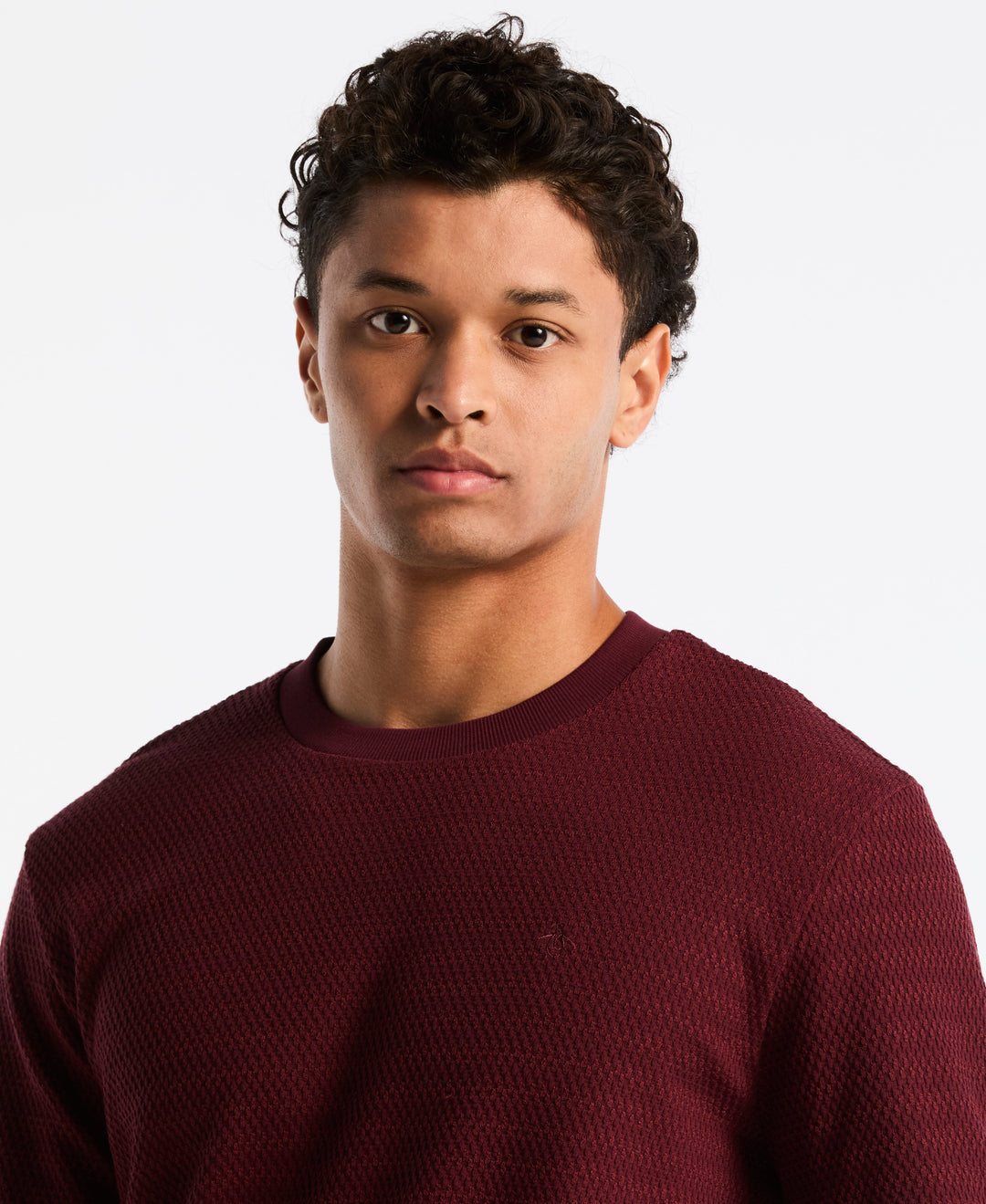 Crochet Knit Crewneck (Port Royale) 