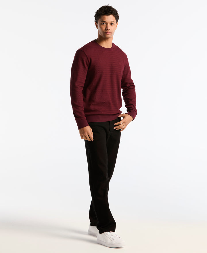 Crochet Knit Crewneck (Port Royale) 