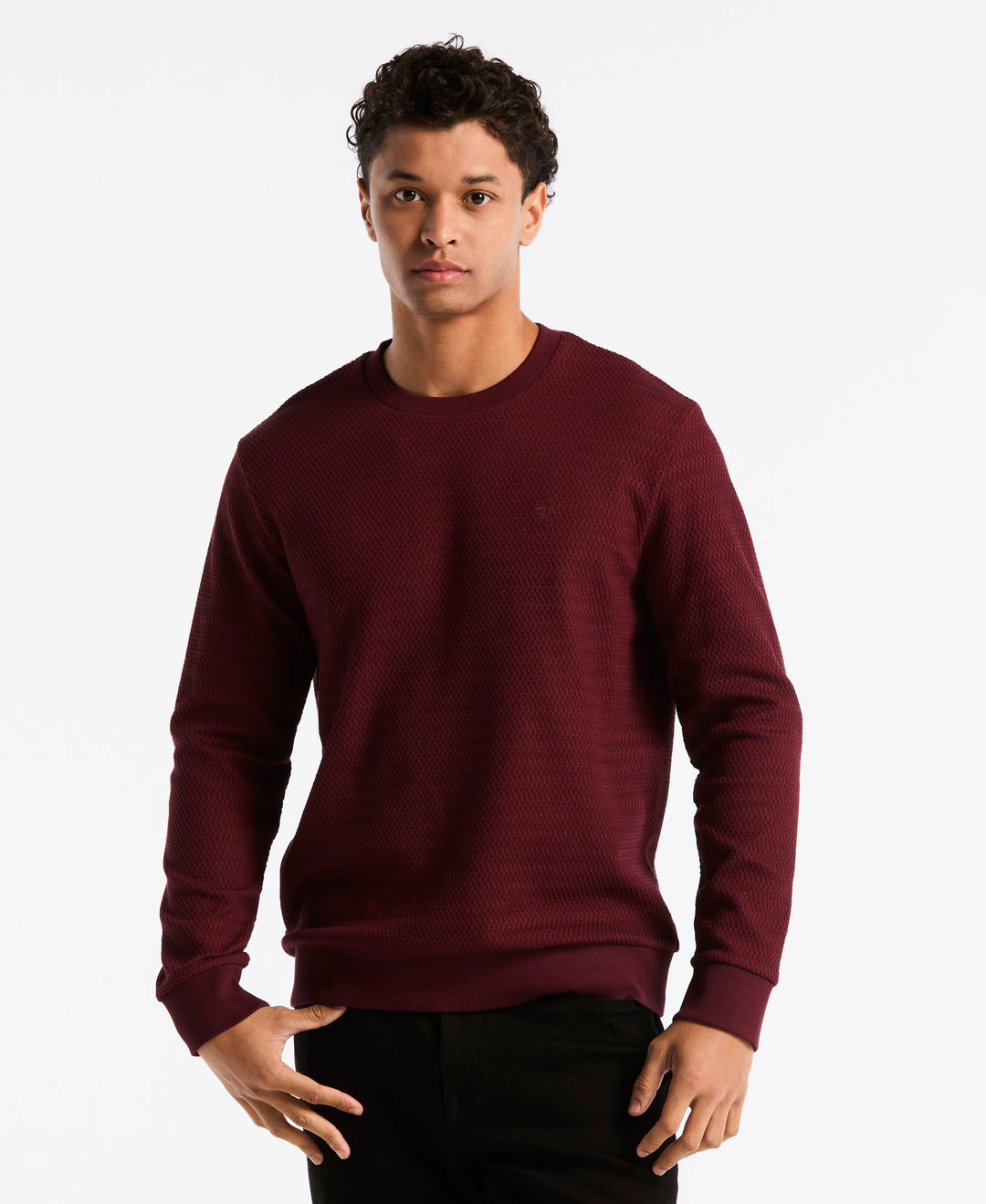 Crochet Knit Crewneck (Port Royale) 