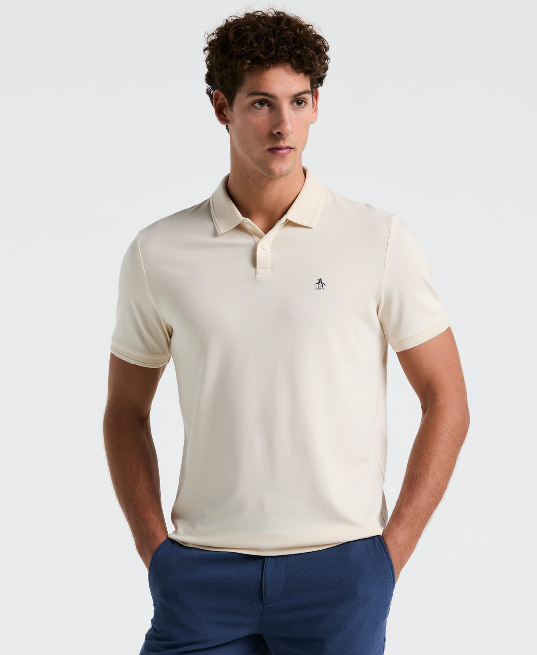 Daddy Pique Short Sleeve Polo Shirt (Birch) 