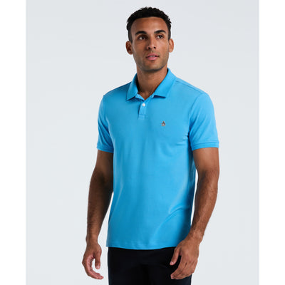 Daddy Pique Short Sleeve Polo Shirt (Bonnie Blue) 