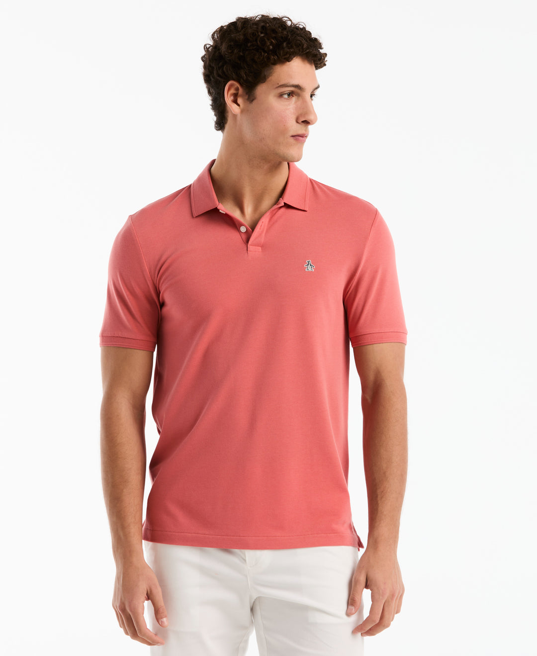 Daddy Pique Short Sleeve Polo Shirt (Faded Rose) 