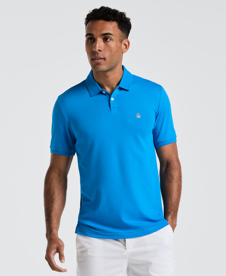 Daddy Pique Short Sleeve Polo Shirt (Ibiza Blue) 