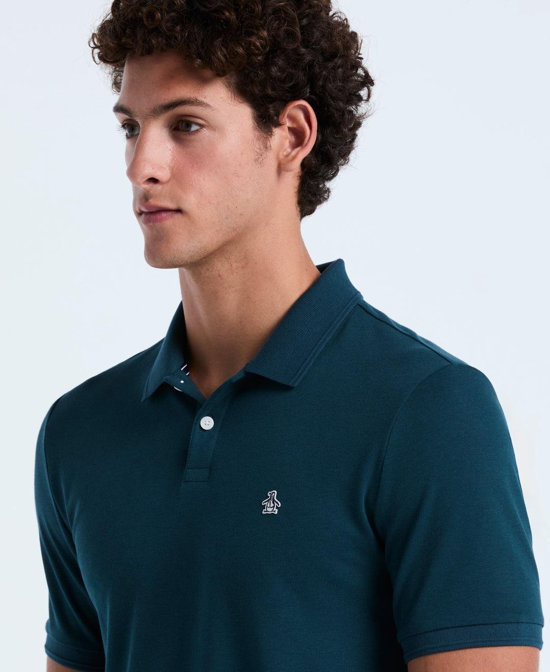 Daddy Pique Short Sleeve Polo Shirt (Reflecting Pond) 