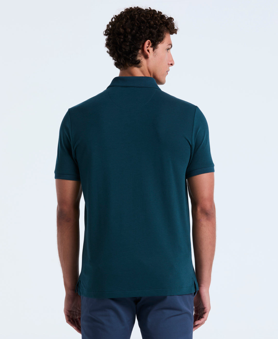 Daddy Pique Short Sleeve Polo Shirt (Reflecting Pond) 