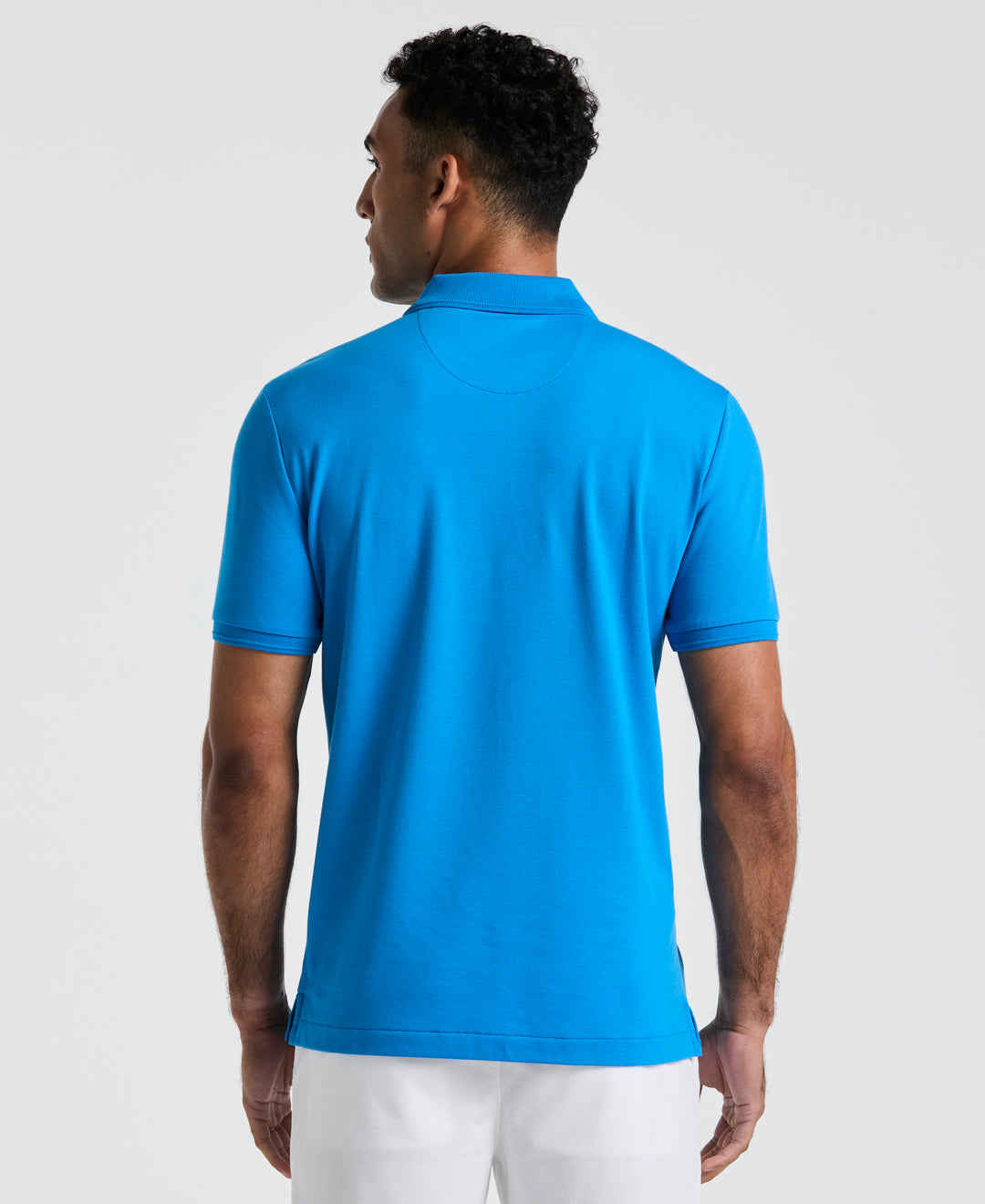 Daddy Pique Short Sleeve Polo Shirt (Ibiza Blue) 