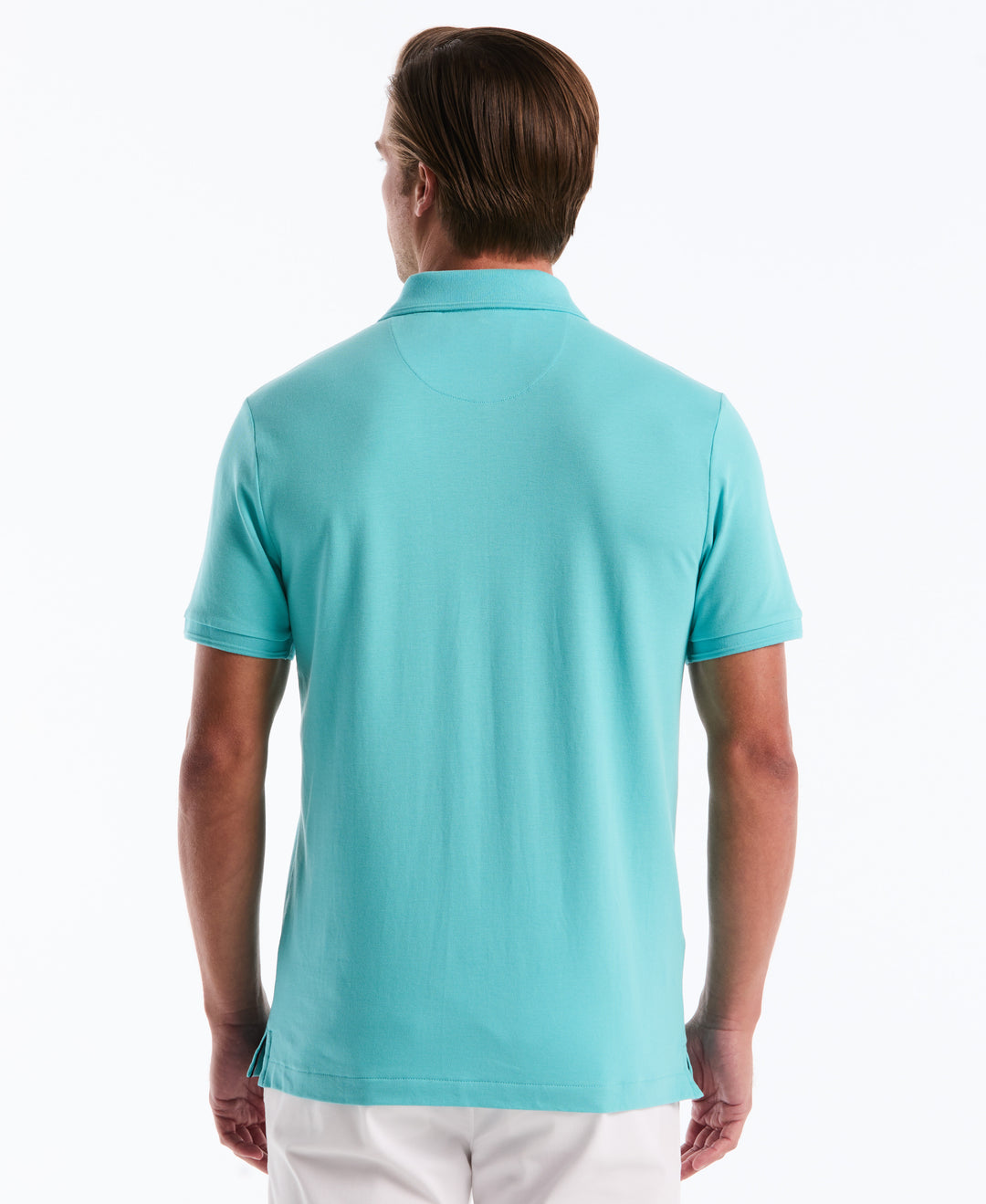 Daddy Pique Short Sleeve Polo Shirt (Aquarelle) 