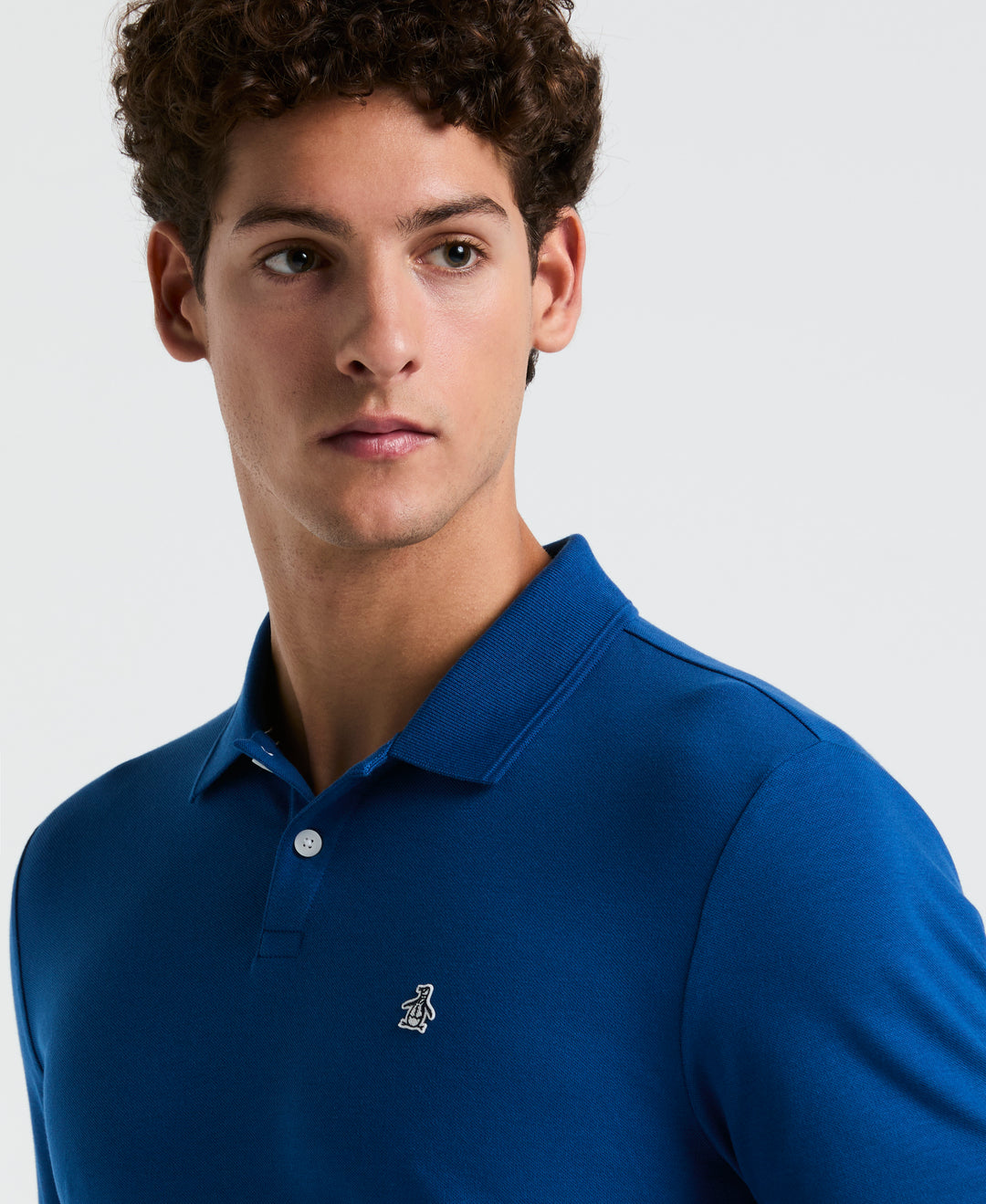 Daddy Pique Short Sleeve Polo Shirt (Blue Quartz) 