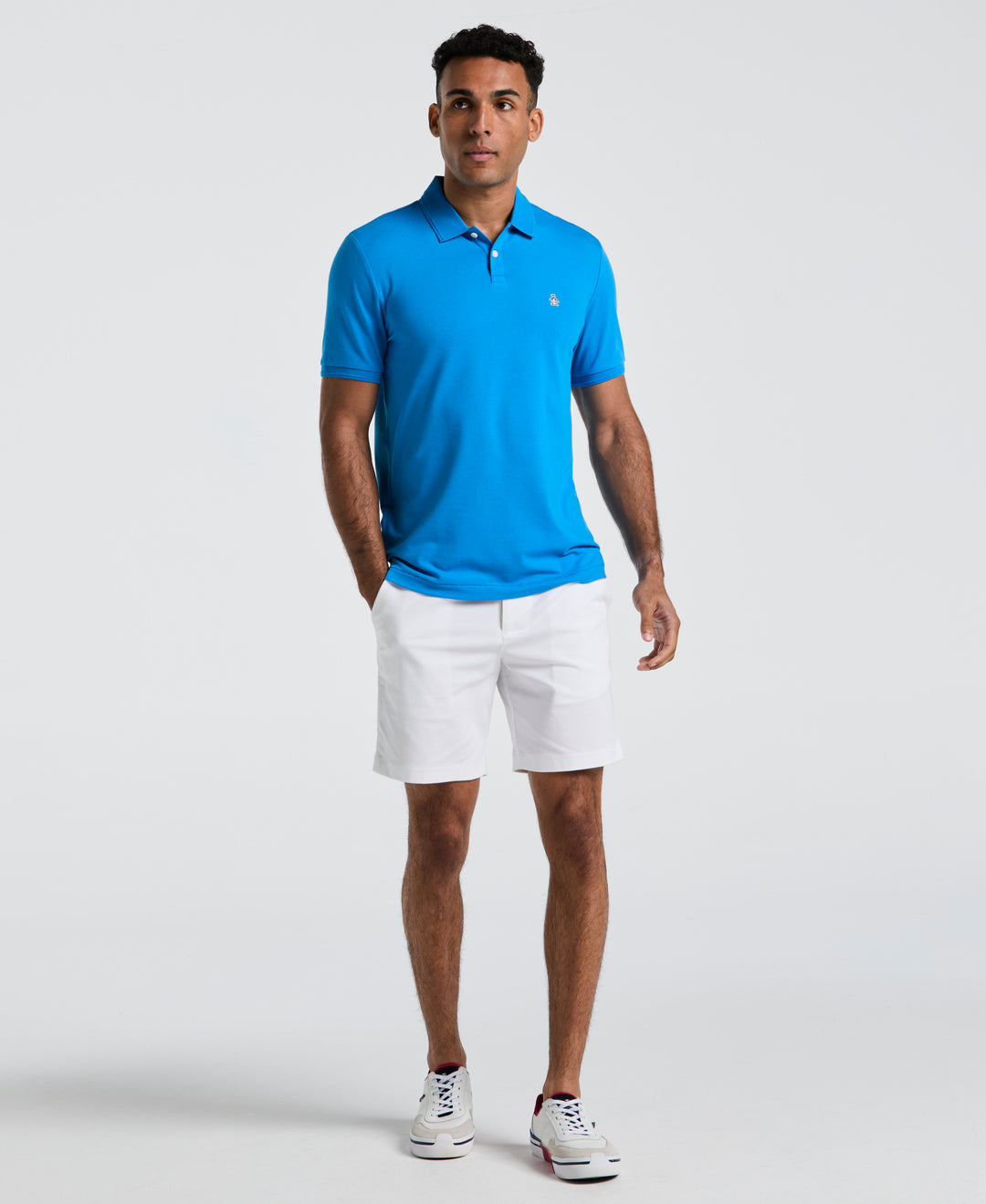 Daddy Pique Short Sleeve Polo Shirt (Ibiza Blue) 