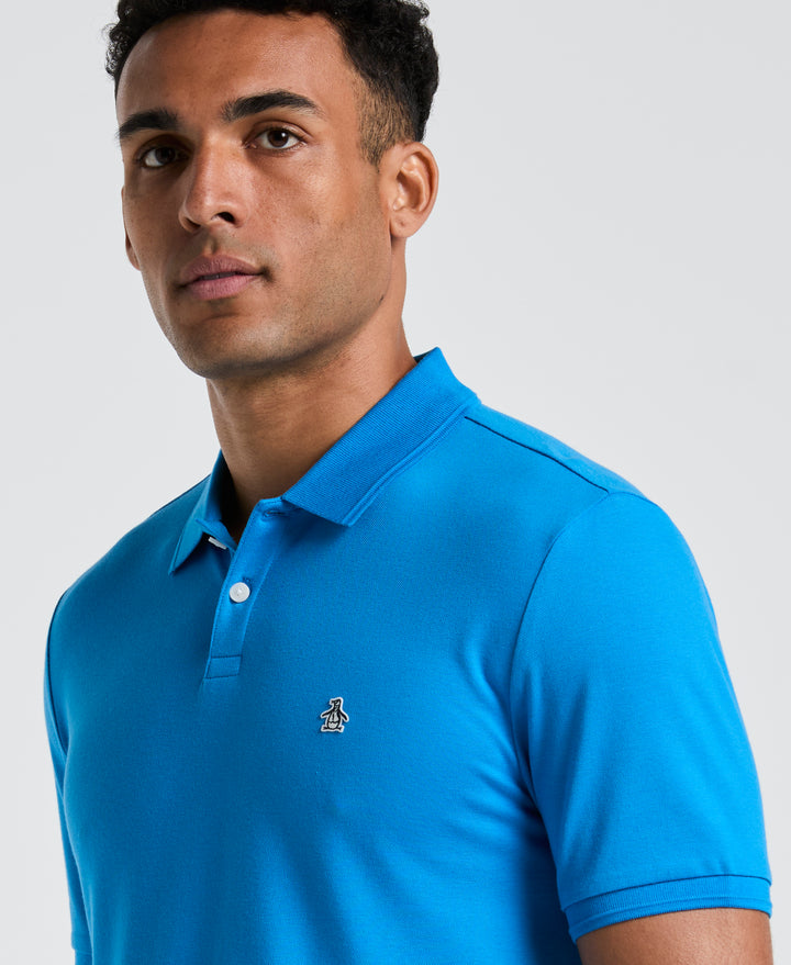 Daddy Pique Short Sleeve Polo Shirt (Ibiza Blue) 