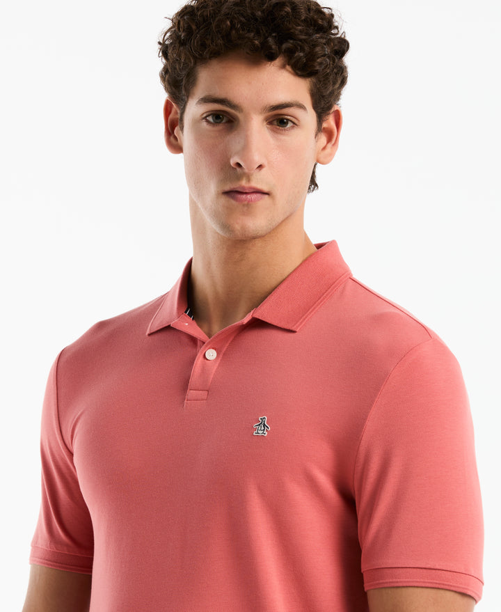 Daddy Pique Short Sleeve Polo Shirt (Faded Rose) 