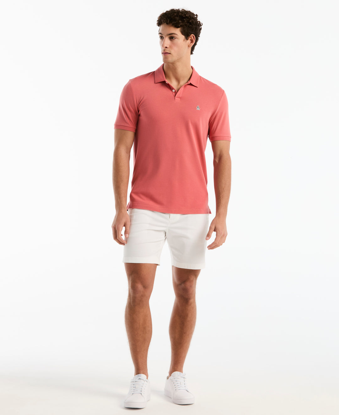 Daddy Pique Short Sleeve Polo Shirt (Faded Rose) 