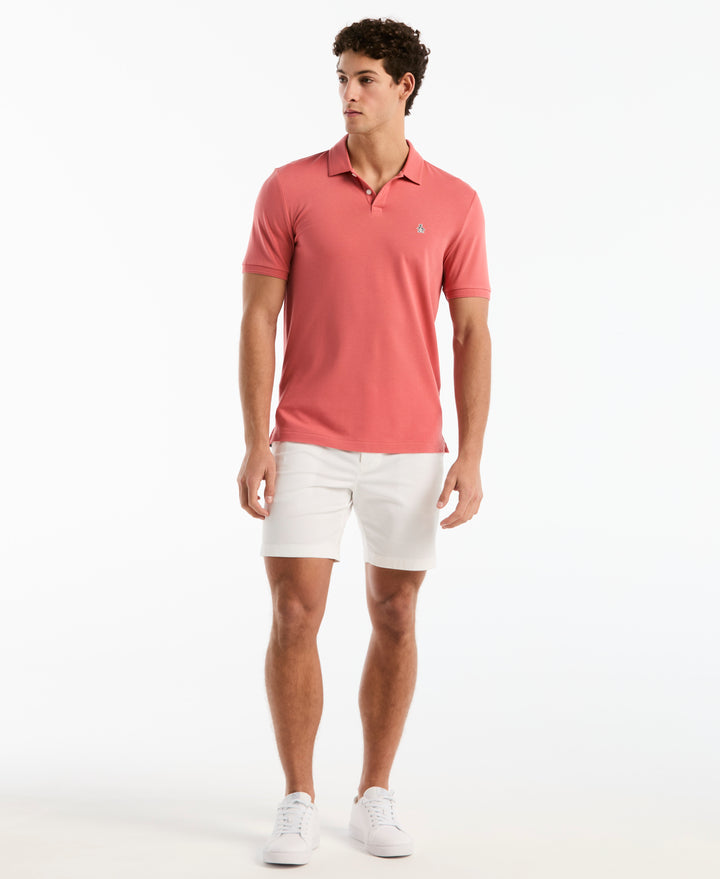 Daddy Pique Short Sleeve Polo Shirt (Faded Rose) 