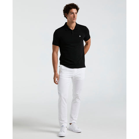 Daddy Pique Short Sleeve Polo Shirt (True Black) 