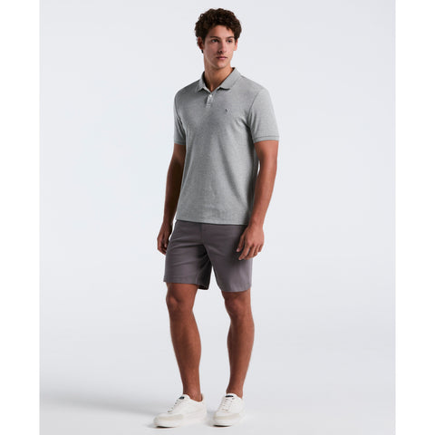 Daddy Pique Short Sleeve Polo Shirt (Rain Heather) 