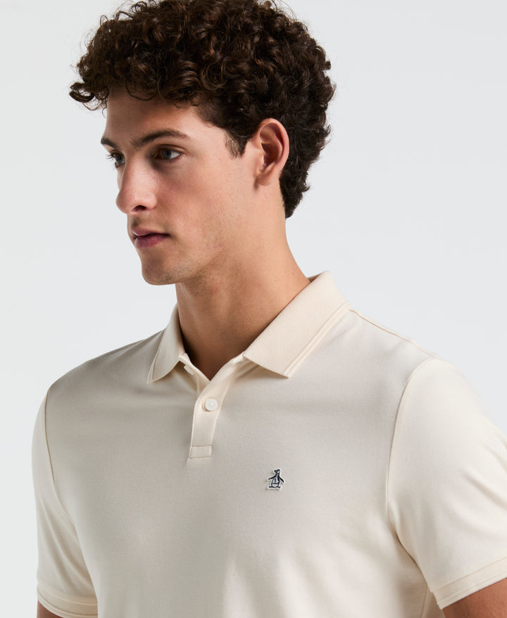 Daddy Pique Short Sleeve Polo Shirt (Birch) 