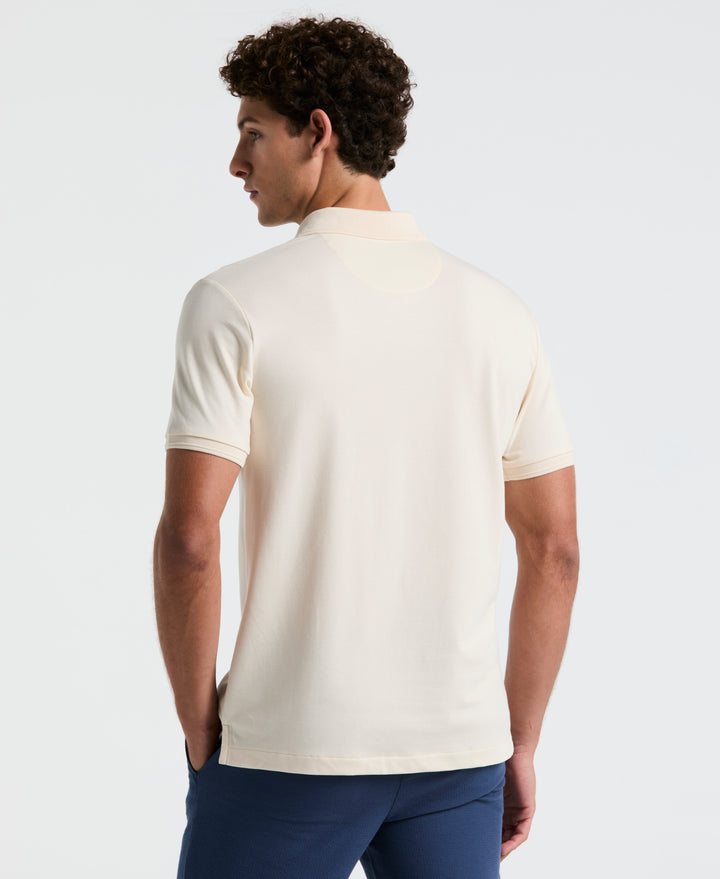 Daddy Pique Short Sleeve Polo Shirt (Birch) 