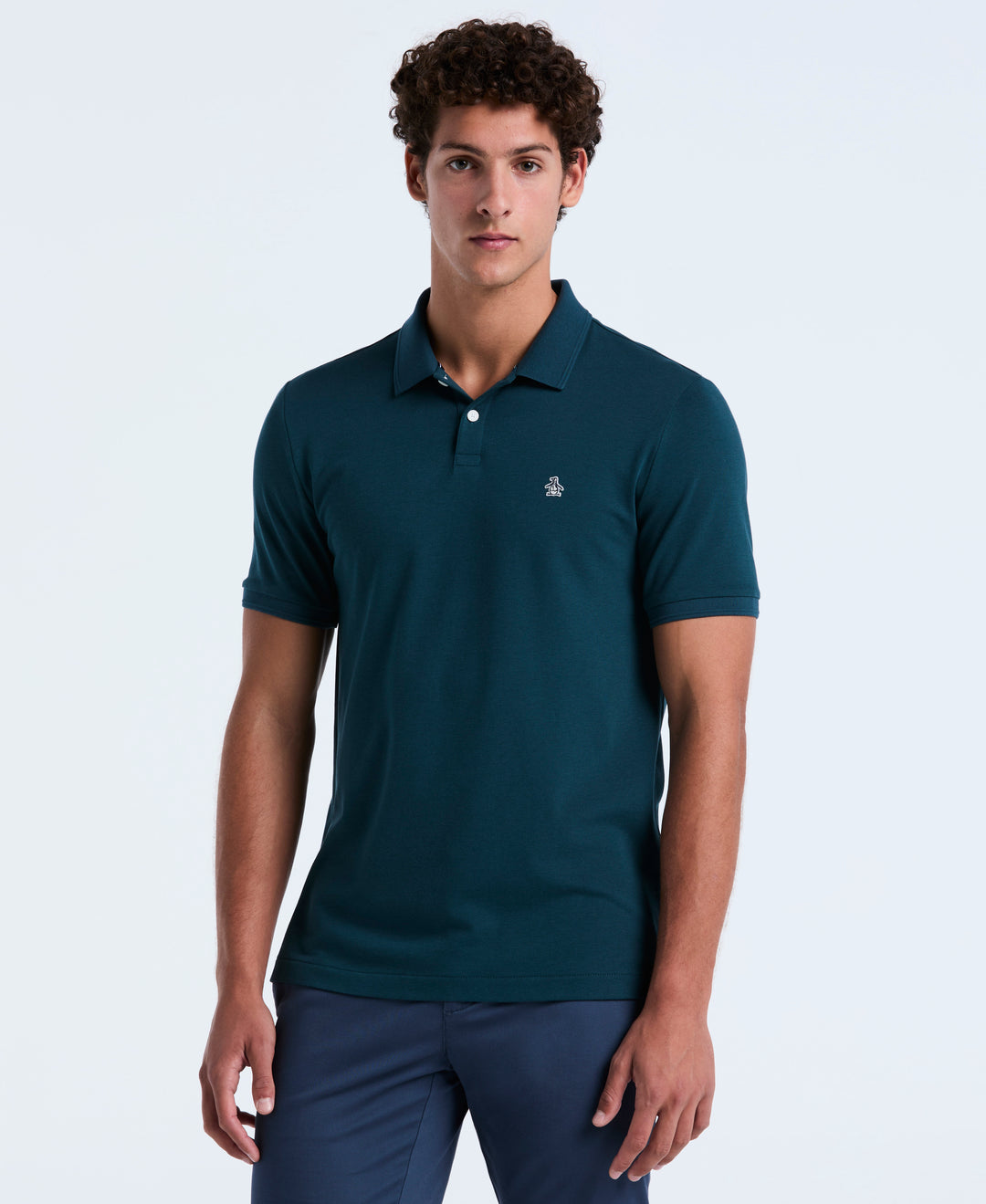 Daddy Pique Short Sleeve Polo Shirt (Reflecting Pond) 