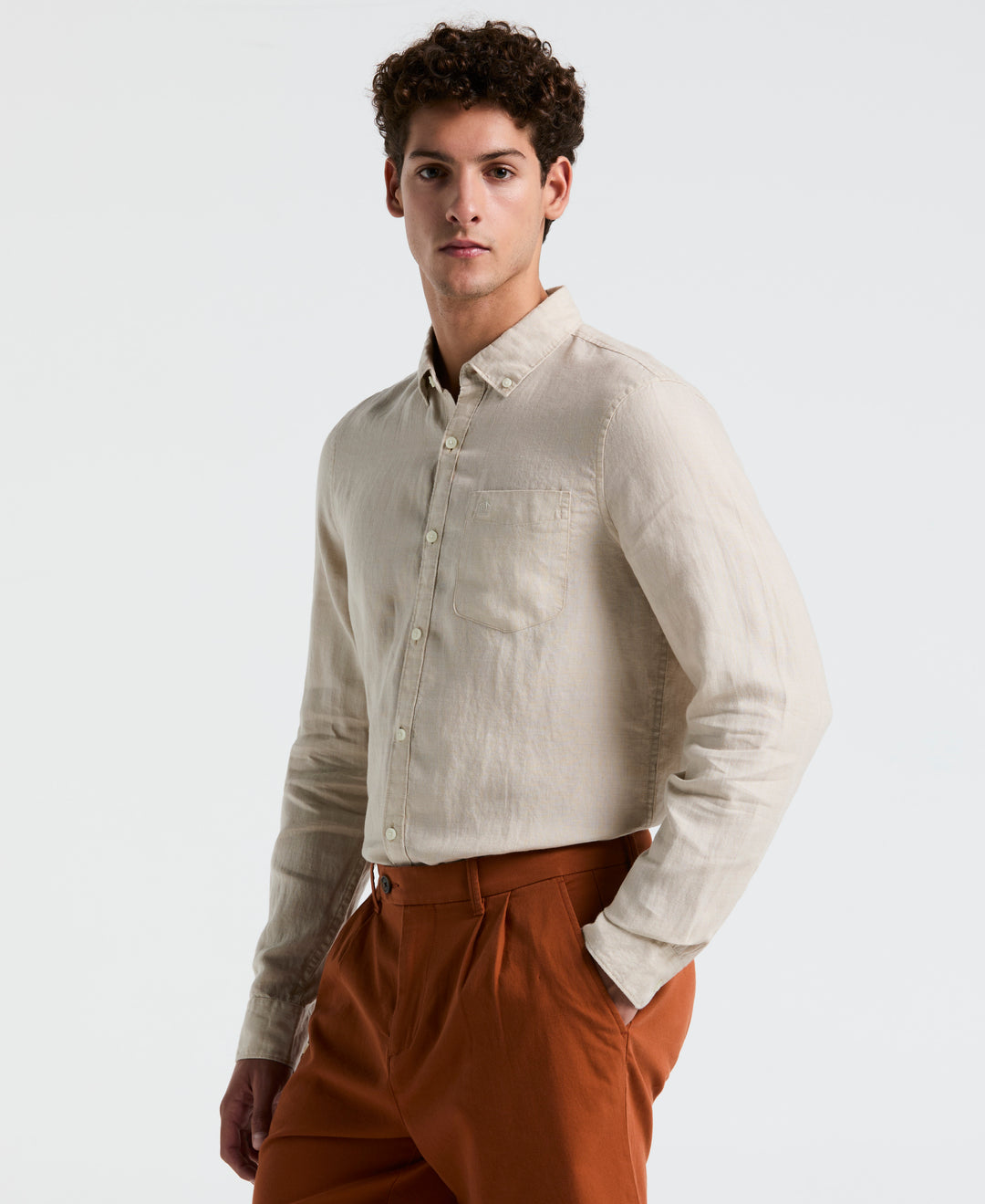 Linen Delavé Shirt (Birch) 