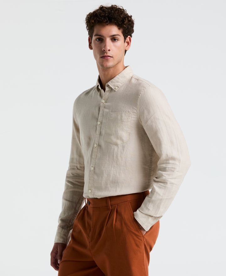 Linen Delavé Shirt (Birch) 
