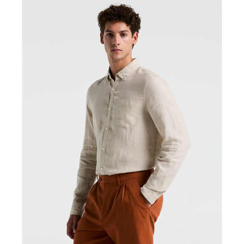 Linen Delavé Shirt (Birch) 