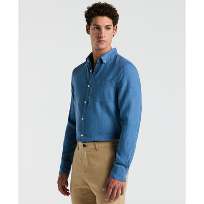 Linen Delavé Shirt (Copen Blue) 