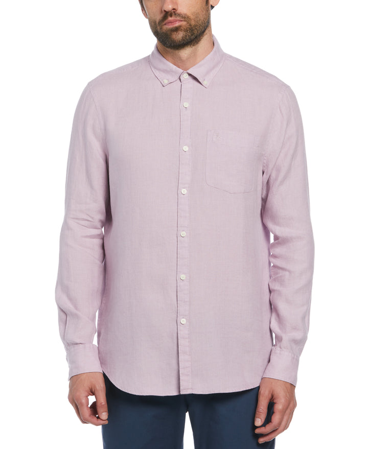 Linen Delavé Shirt (Lavender Frost) 