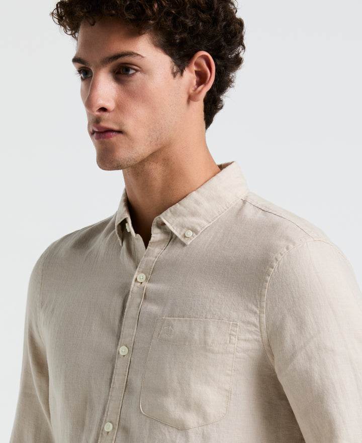 Linen Delavé Shirt (Birch) 