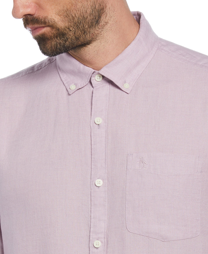 Linen Delavé Shirt (Lavender Frost) 