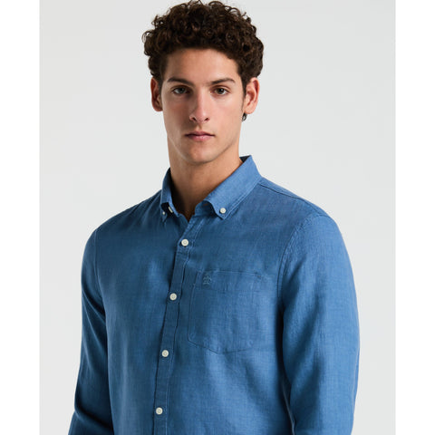 Linen Delavé Shirt (Copen Blue) 