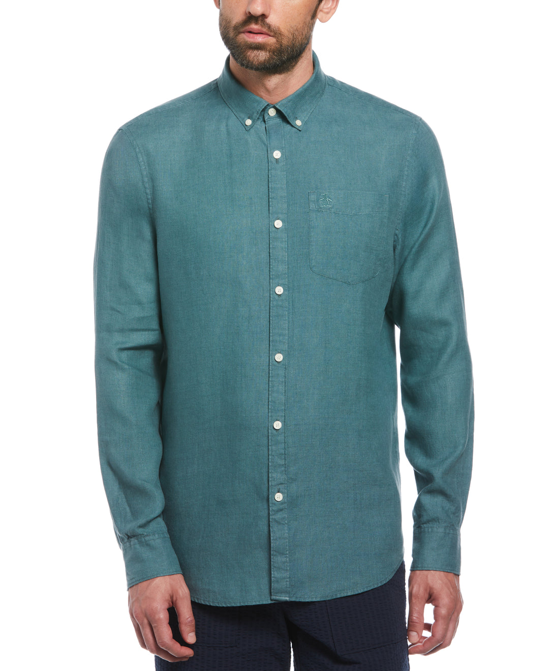 Linen Delavé Shirt (Sea Pine) 