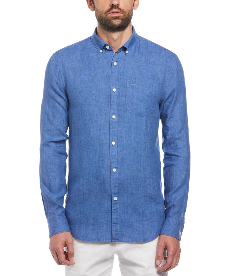 Linen Delavé Shirt (Star Sapphire) 
