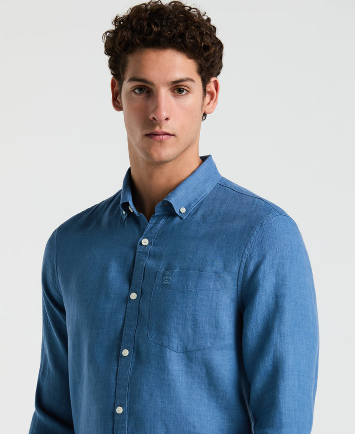 Linen Delavé Shirt (Copen Blue) 
