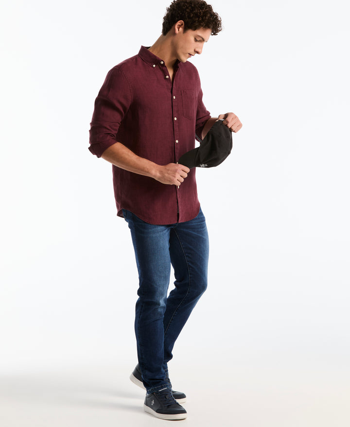 Linen Delavé Shirt (Port Royale) 