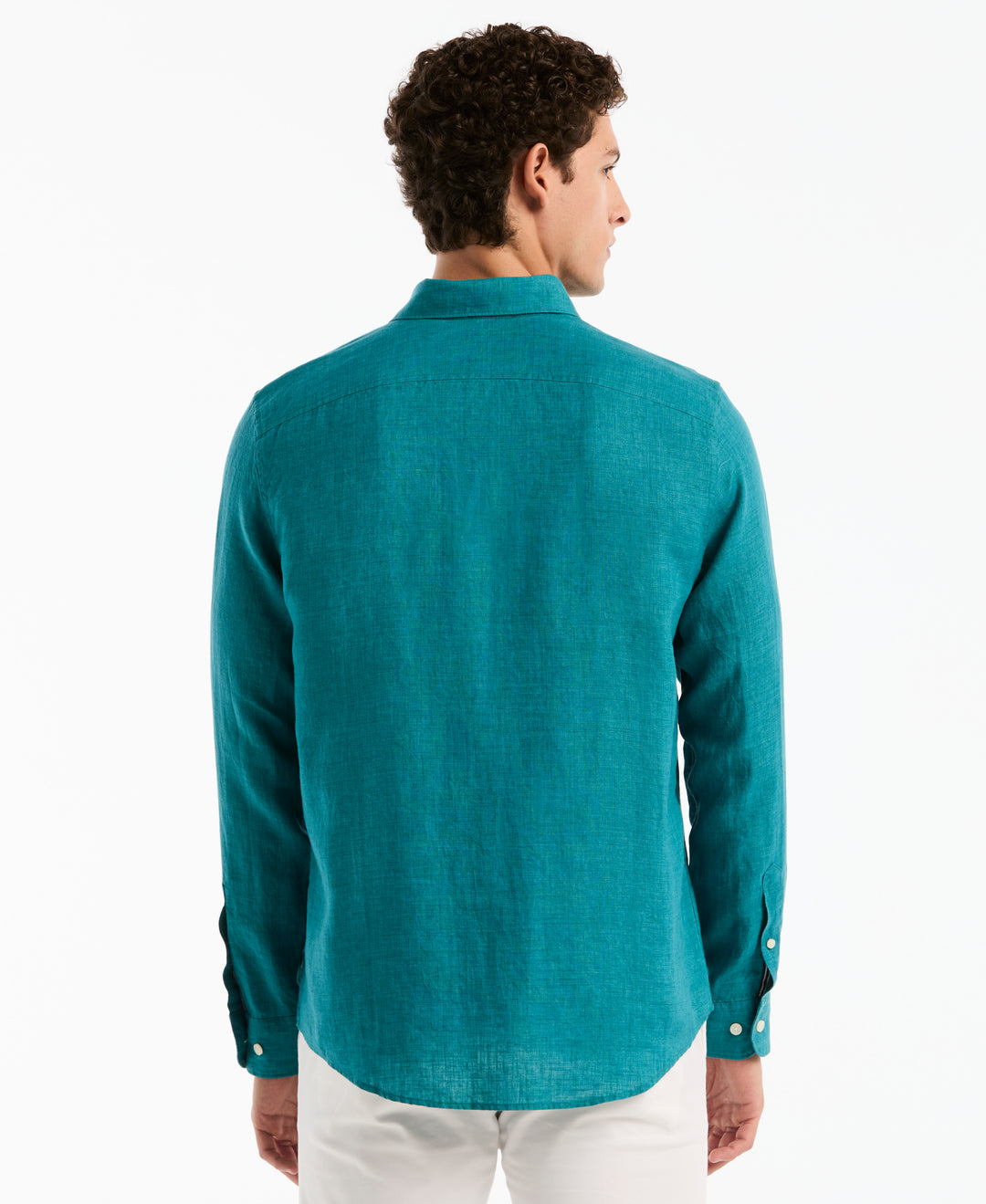 Linen Delavé Shirt (Deep Lake) 