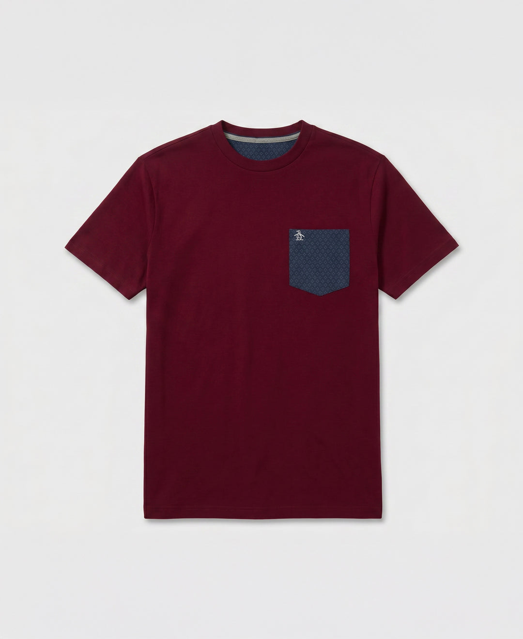 Diamond Jersey Pocket Tee-Tees-Cabernet-XS-Original Penguin