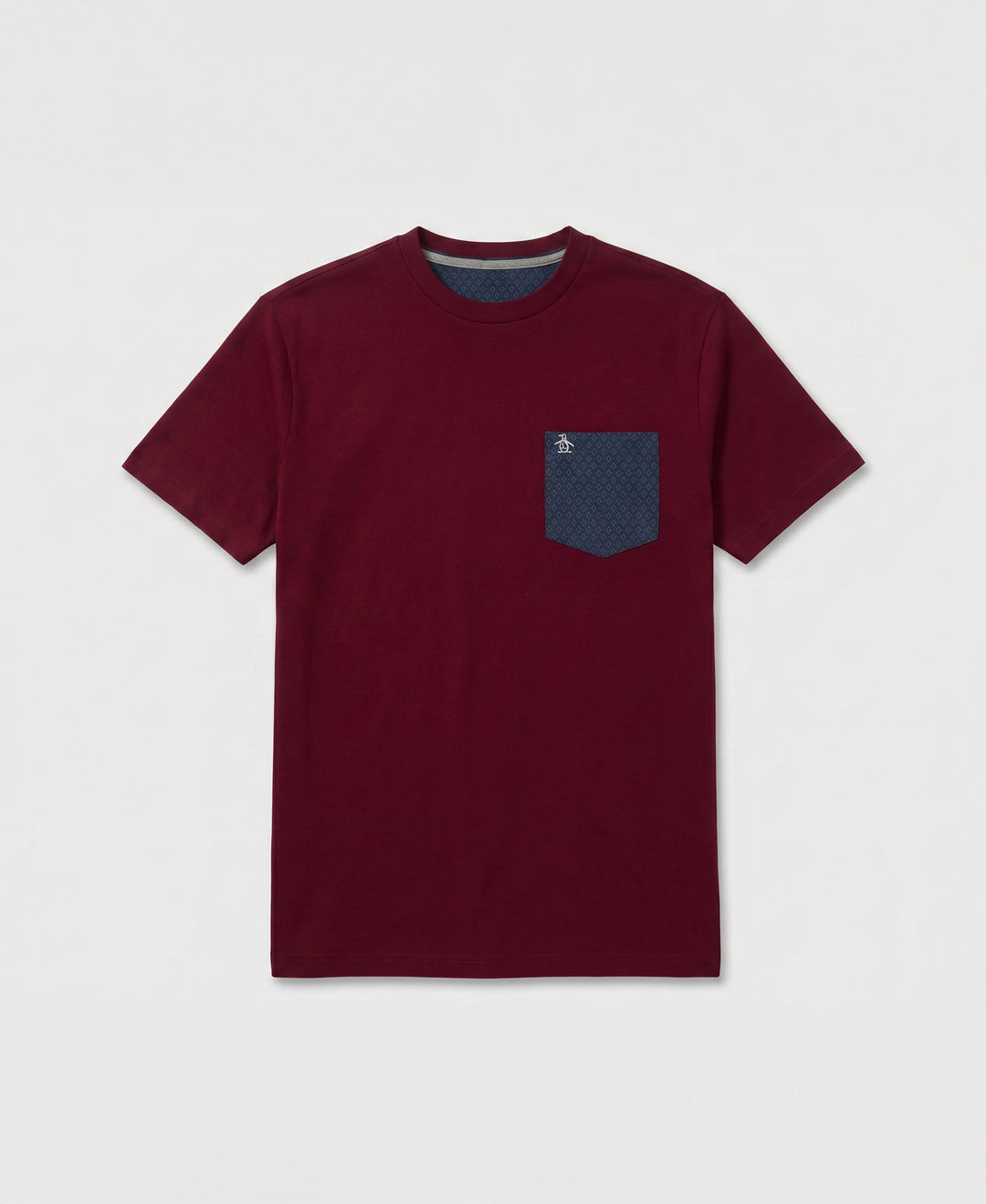 Diamond Jersey Pocket Tee-Tees-Cabernet-XS-Original Penguin