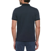 Ditsy Diamond Print Polo (Dark Sapphire) 