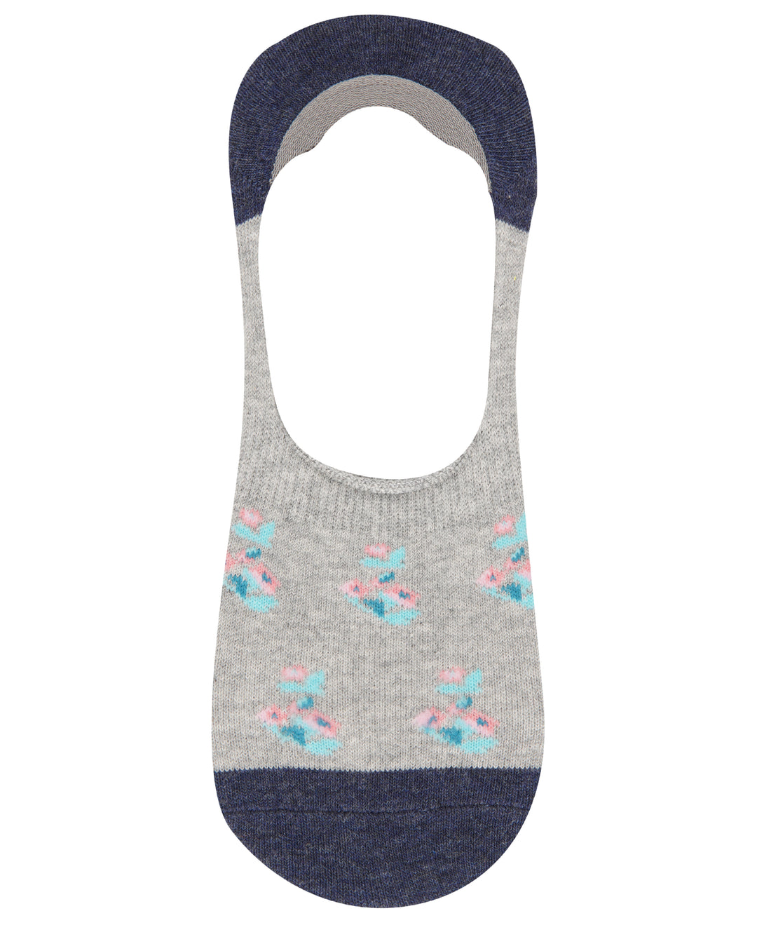Ditsy Floral No-Show Sock (Pink) 
