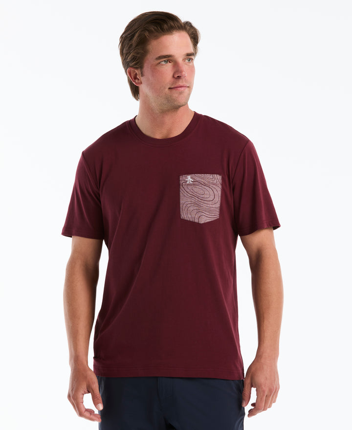 Cotton Ditsy Geo Print Tee (Port Royale) 