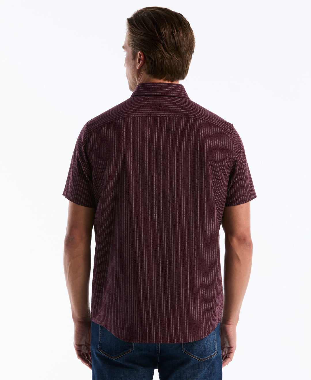Dobby Button Down Striped Shirt (Port Royale) 