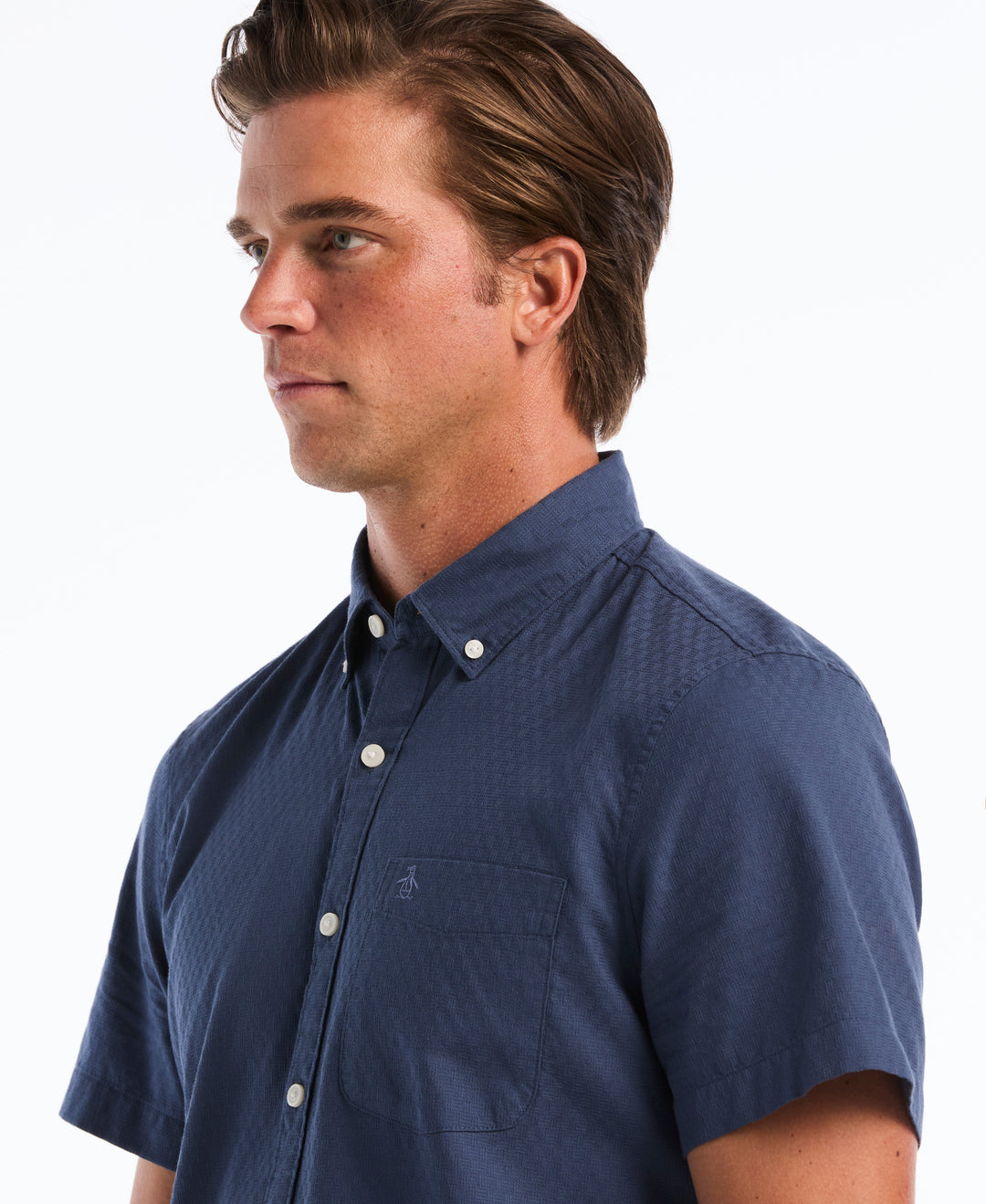Dobby Check Pocket Shirt-Shirts-Original Penguin