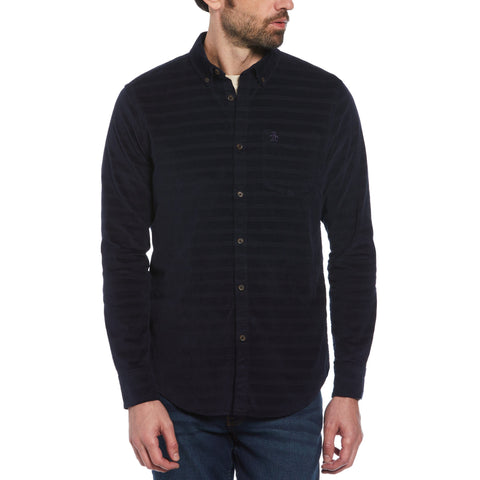 Dobby Corduroy Shirt (Dark Sapphire) 