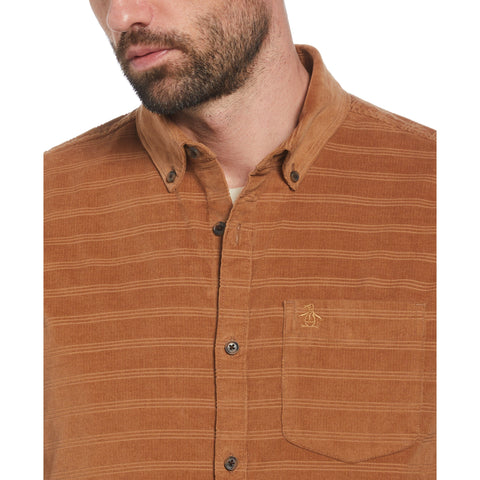 Dobby Corduroy Shirt (Tiger'S Eye) 