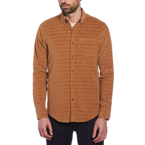 Dobby Corduroy Shirt (Tiger'S Eye) 