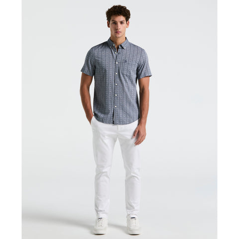 Dobby Geo Shirt (Dark Sapphire) 