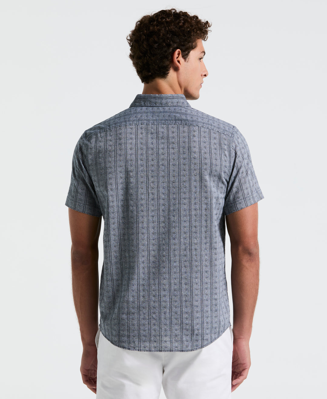 Dobby Geo Shirt (Dark Sapphire) 