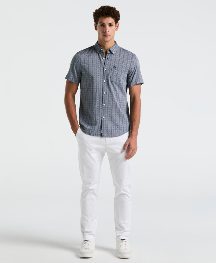 Dobby Geo Shirt (Dark Sapphire) 