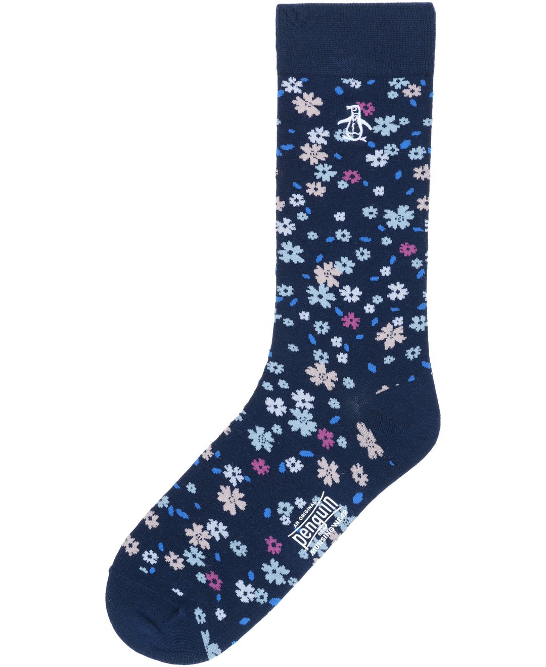 Doherty Floral Dress Sock (Navy) 