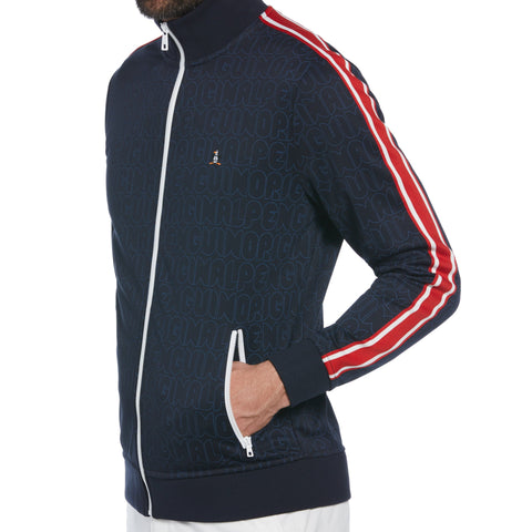 Double Knit Logo Track Jacket (Dark Sapphire) 